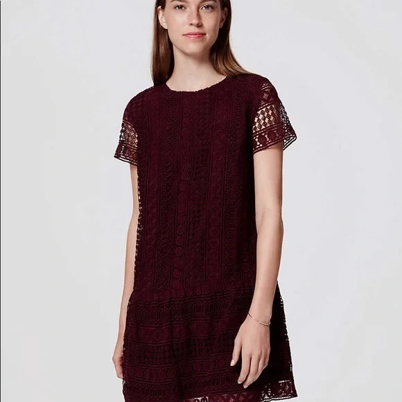 LOFT | Dresses | Loft Cranberry Red Lace Crochet Drop Waist Short Sleeve Dress Womens 4 Petite | Poshmark LOFT | Dresses | Loft Cranberry Red Lace Crochet Drop Waist Short Sleeve Dress Womens 4 Petite | Poshmark
